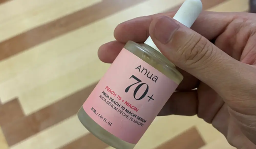 ANUA 桃 70 ナイアシン セラムを実際に使用してみた-1。