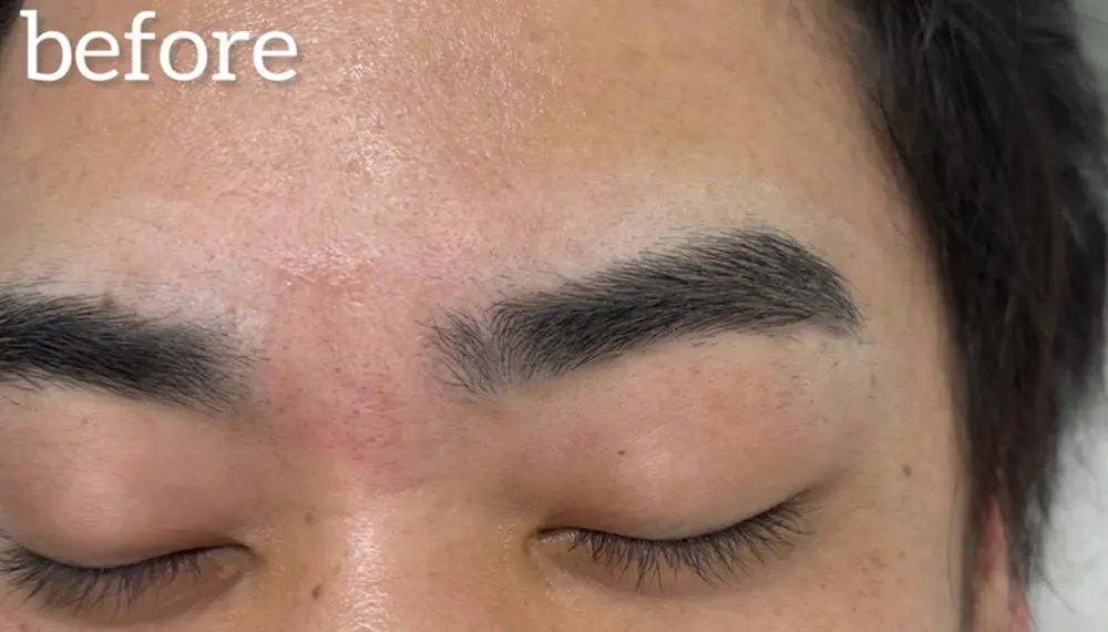 眉毛カットのビフォー(2回目)